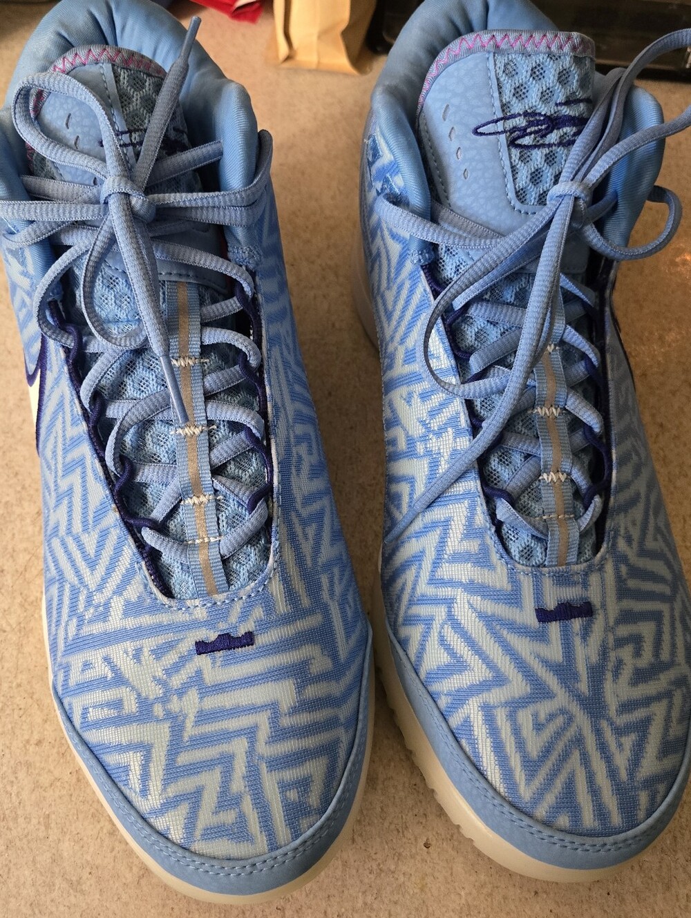 Nike LeBron NXXT Genisus Light University Blue Basketball Shoes Sz 10.5